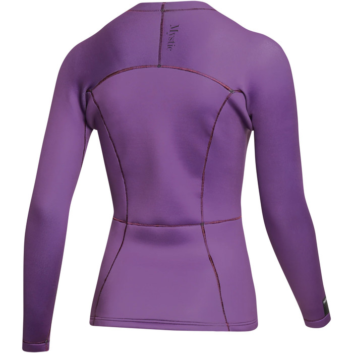 2023 Mystic Womens Lunar Long Sleeve 2mm Wetsuit Top 35001.230145 - Sunset Purple